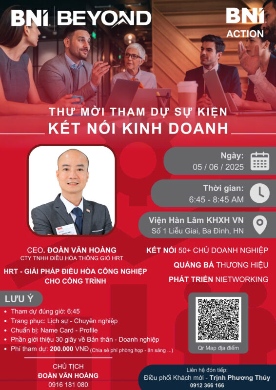 BUỔI KẾT NỐI KINH DOANH CỦA BNI ACTION CHAPTER