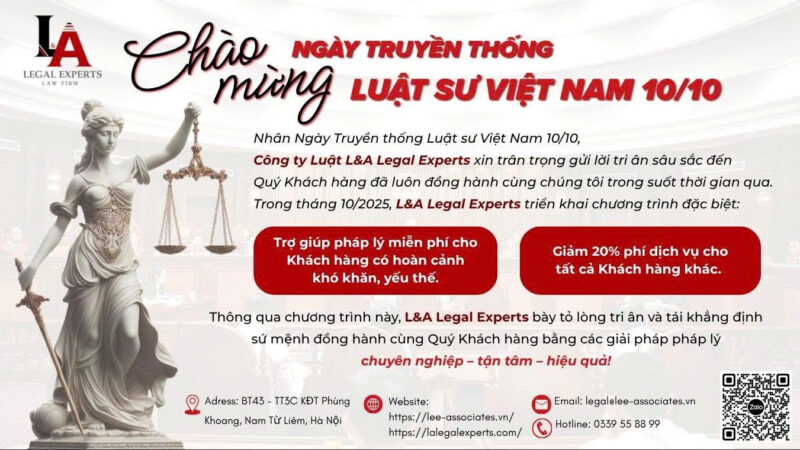 L&A Legal Experts tri ân Ngày 10/10