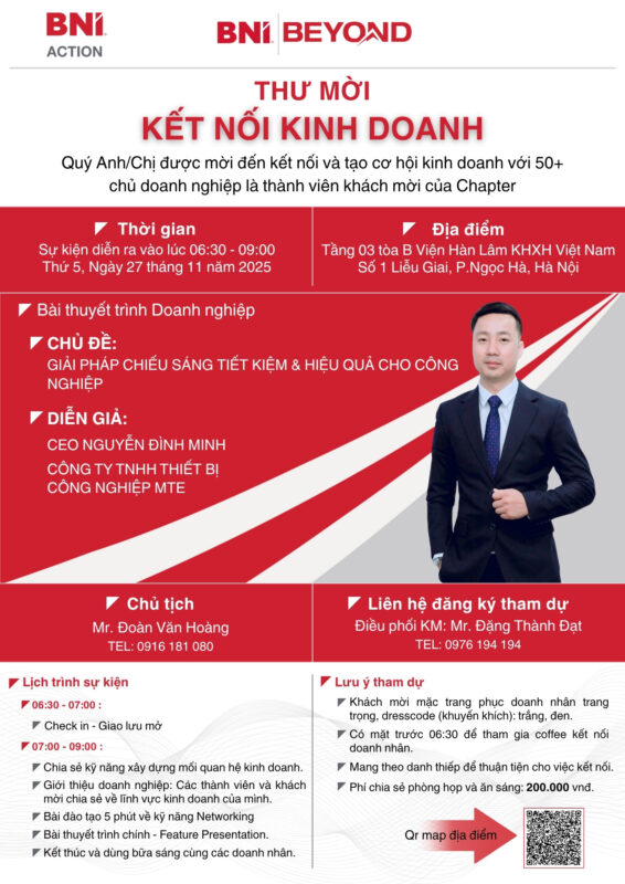 KẾT NỐI KINH DOANH – BNI ACTION 27/11/2025
